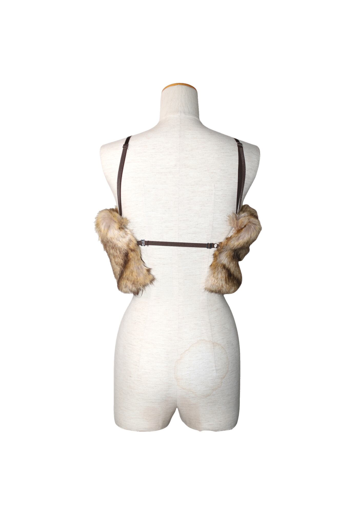 トップス Fumie Tanaka animal far bustier 25AW】FUMIE=TANAKA animal far bustier (BEIGE) F25A-29 | IAAAM