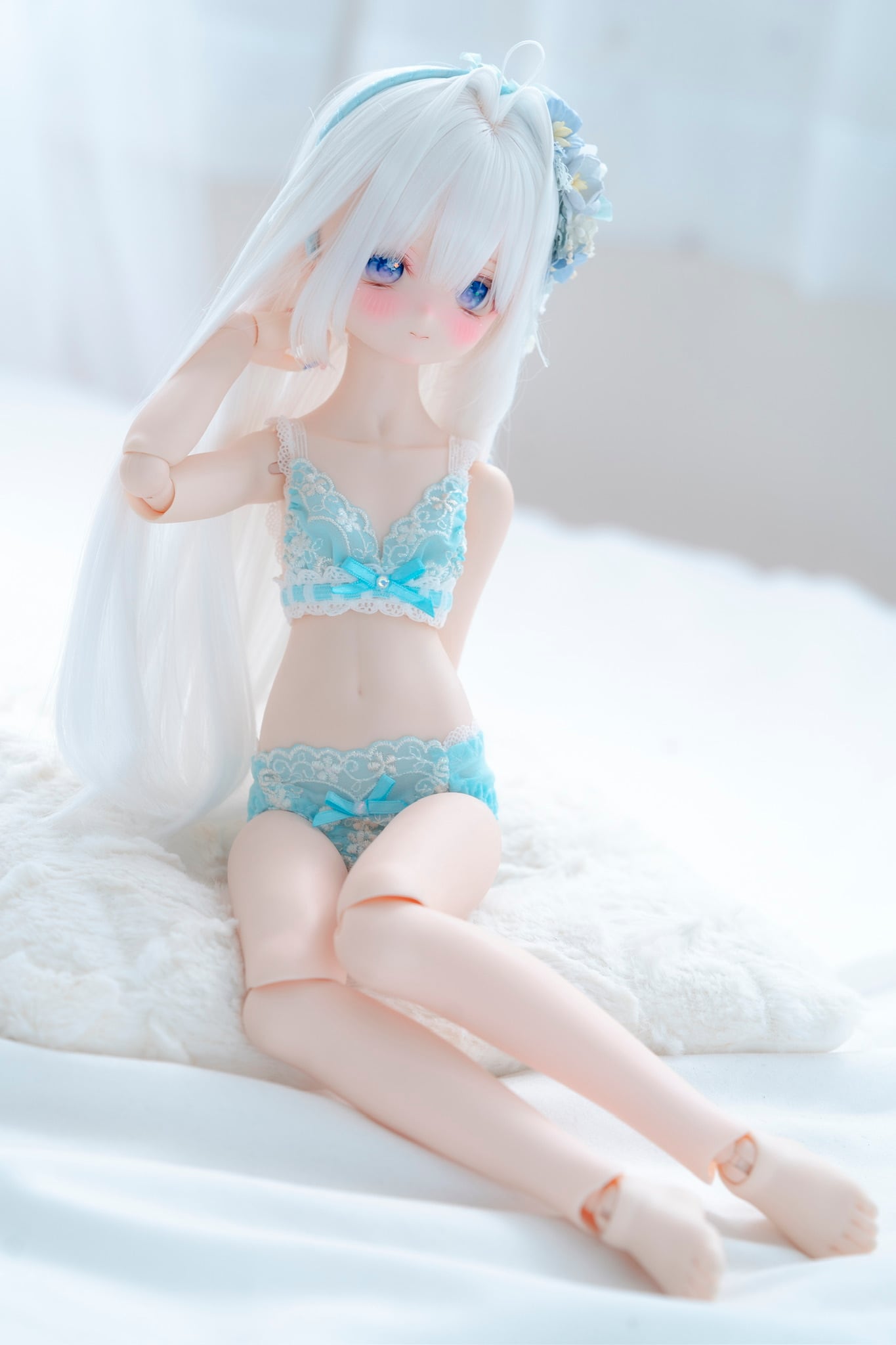 【DD(SS～L胸)】オリオンブルーレース下着