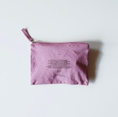 【韓国雑貨】hotel827. EVERYDAY POUCH コットン ポーチ（パープル）