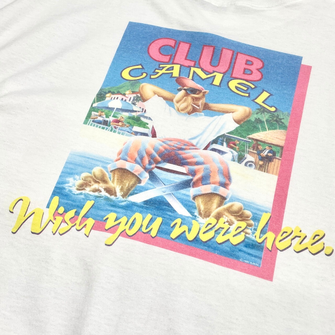 90年代 USA製 CAMEL キャメル タバコ アドバタイジングプリントTシャツ 