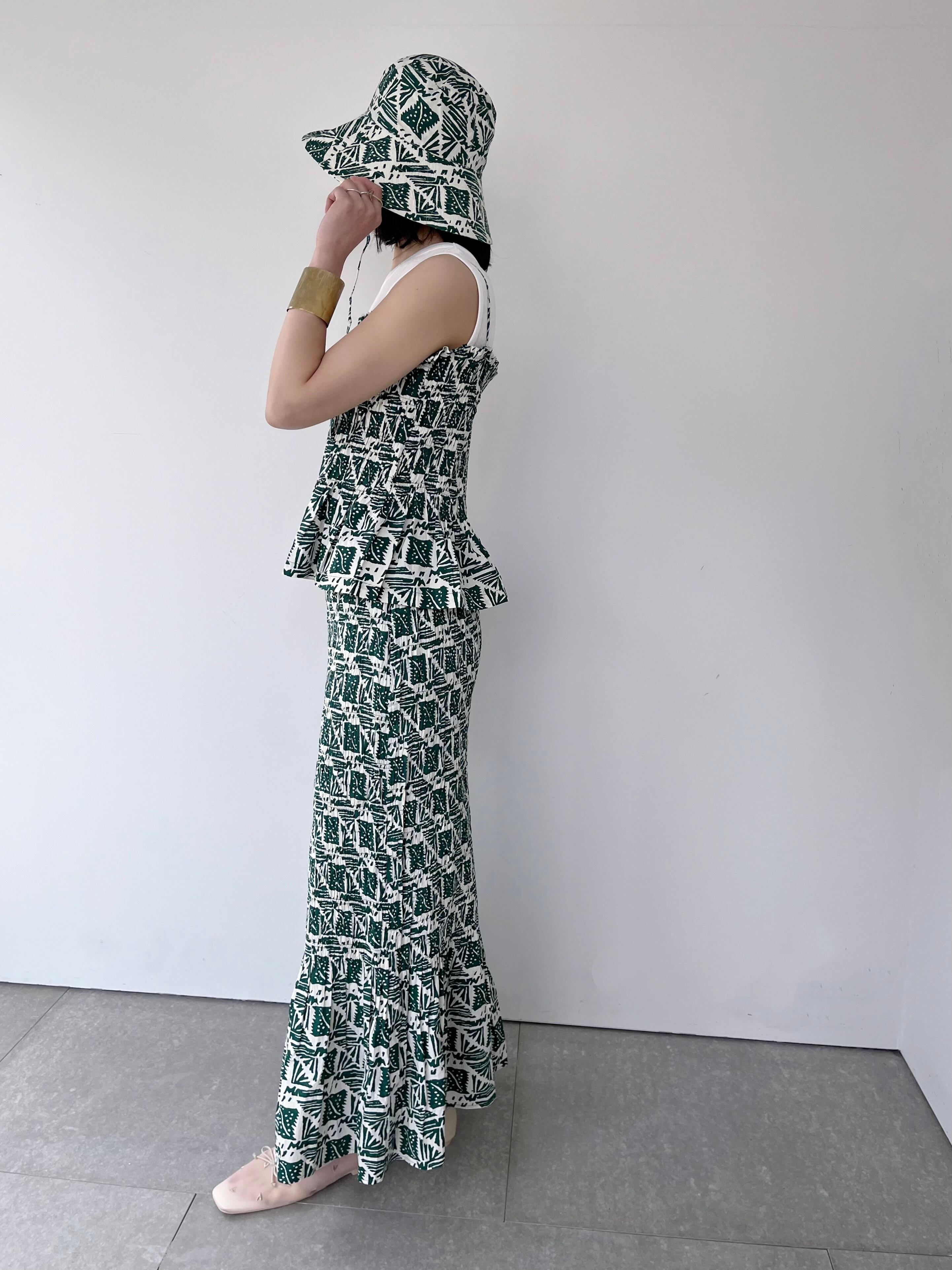 Sara Mallika Cotton Poplin Print Hat | KOKO