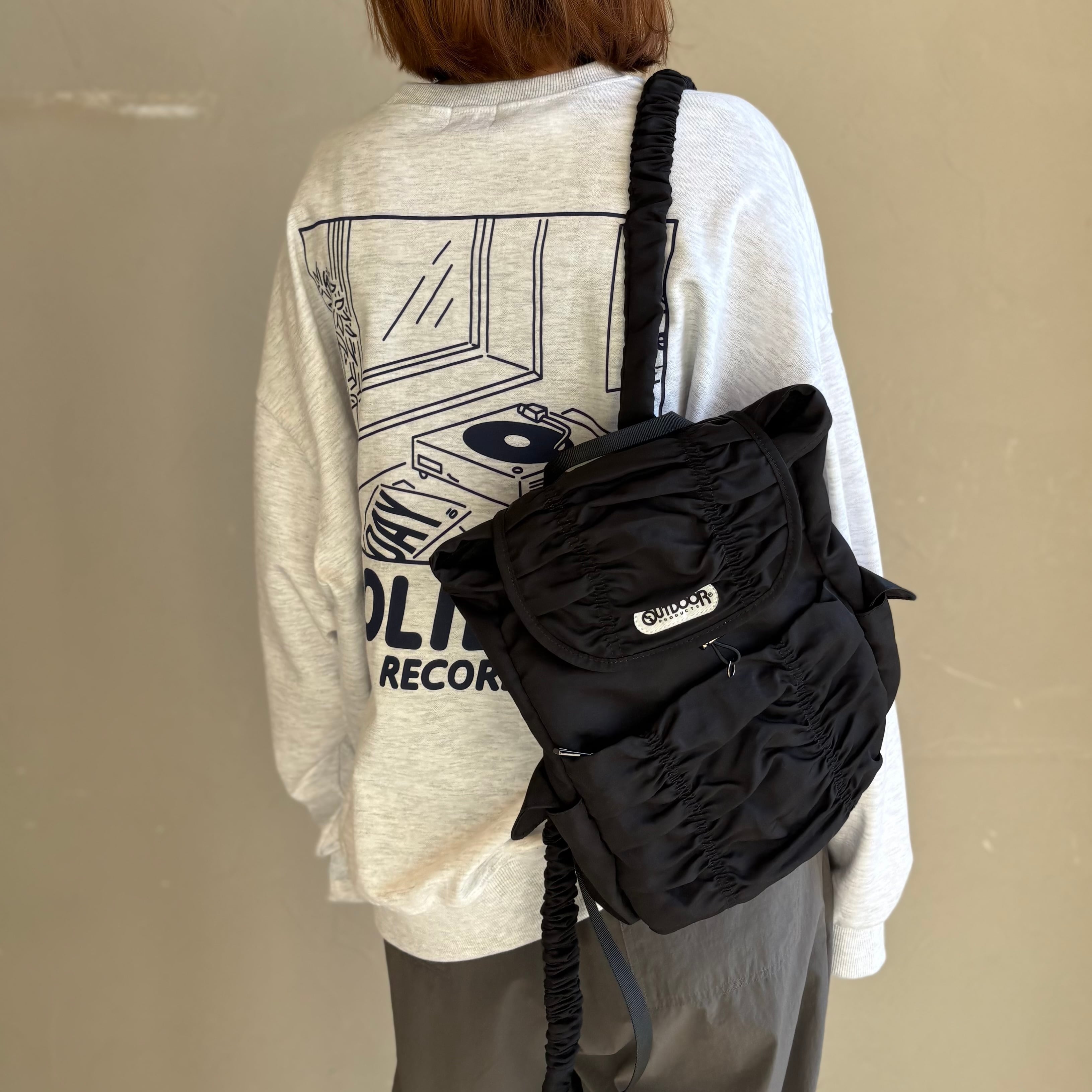 【 OUTDOOR 】Shirring Backpack