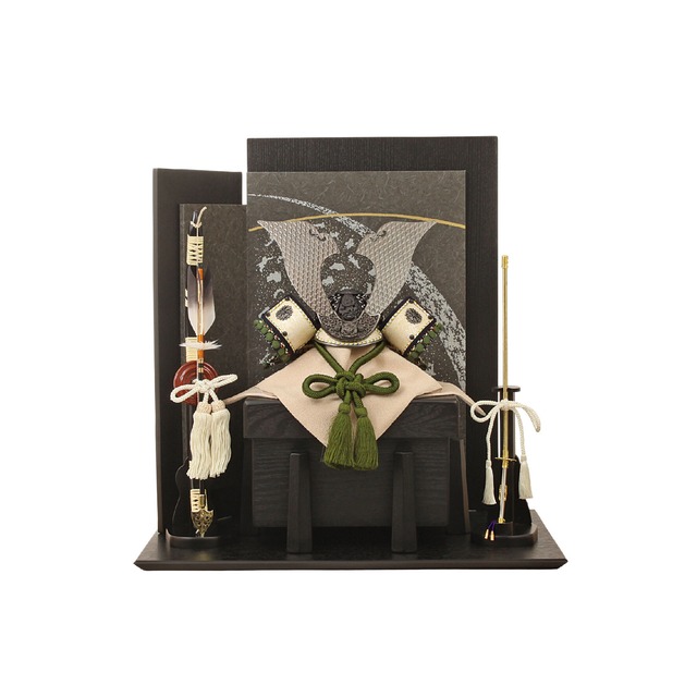 五月人形＜兜飾り＞緑翠兜