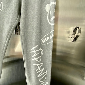 送料無料【HIPANDA ハイパンダ】メンズ スウェット パンツ MEN’S HIPANDA GRAFFITI SWEAT PANTS / GRAY