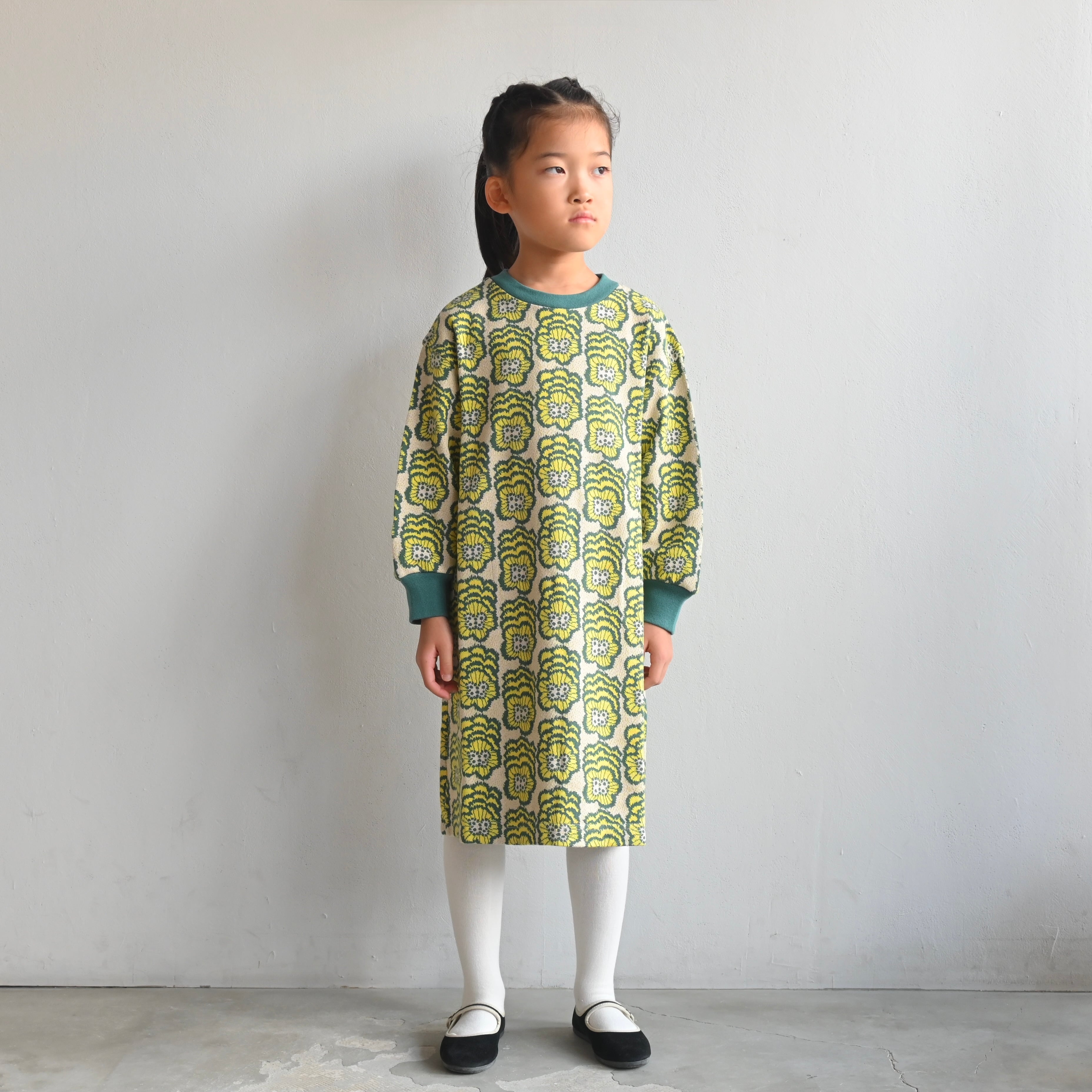 《mina perhonen 2025AW》happy bloom ワンピース / yellow / 120cm