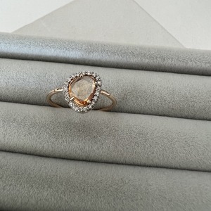 Orange Sapphire Ring / #9