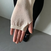 sheer arm cover/ivory