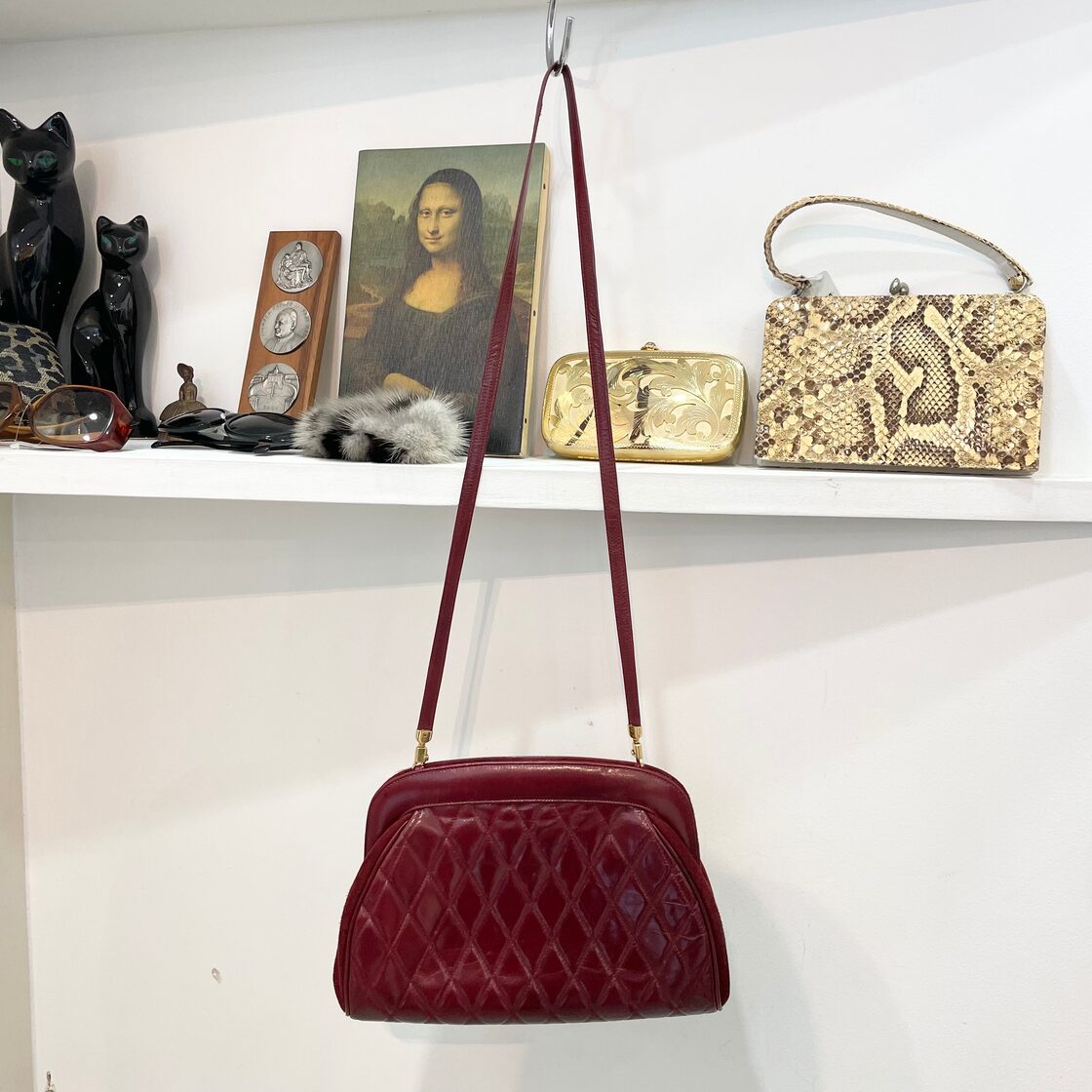 Bruno Magli/shoulderbag/bag/Bordeaux/ブルーノマリ/ショルダーバッグ 