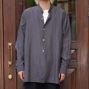 MAATEE&SONS(マーティーアンドサンズ) 26SS "ARTI SHIRTS SUPERFINE HEMP" -すれたNAVY-