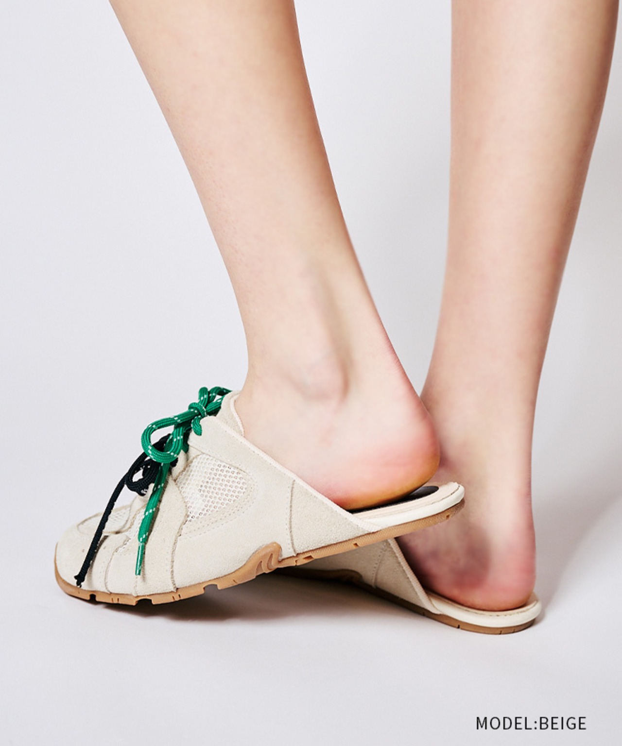 Wスピンドルスニーカーサンダル (BEIGE)　CQ-48545