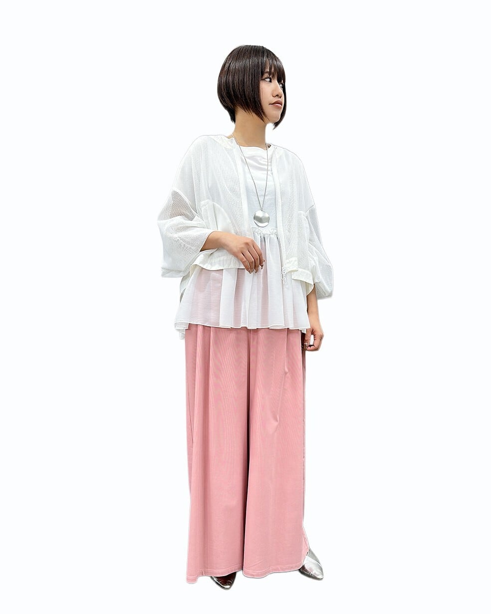 SALE【ayane】クルーネックメッシュブルゾン 836614 アヤン | red earth