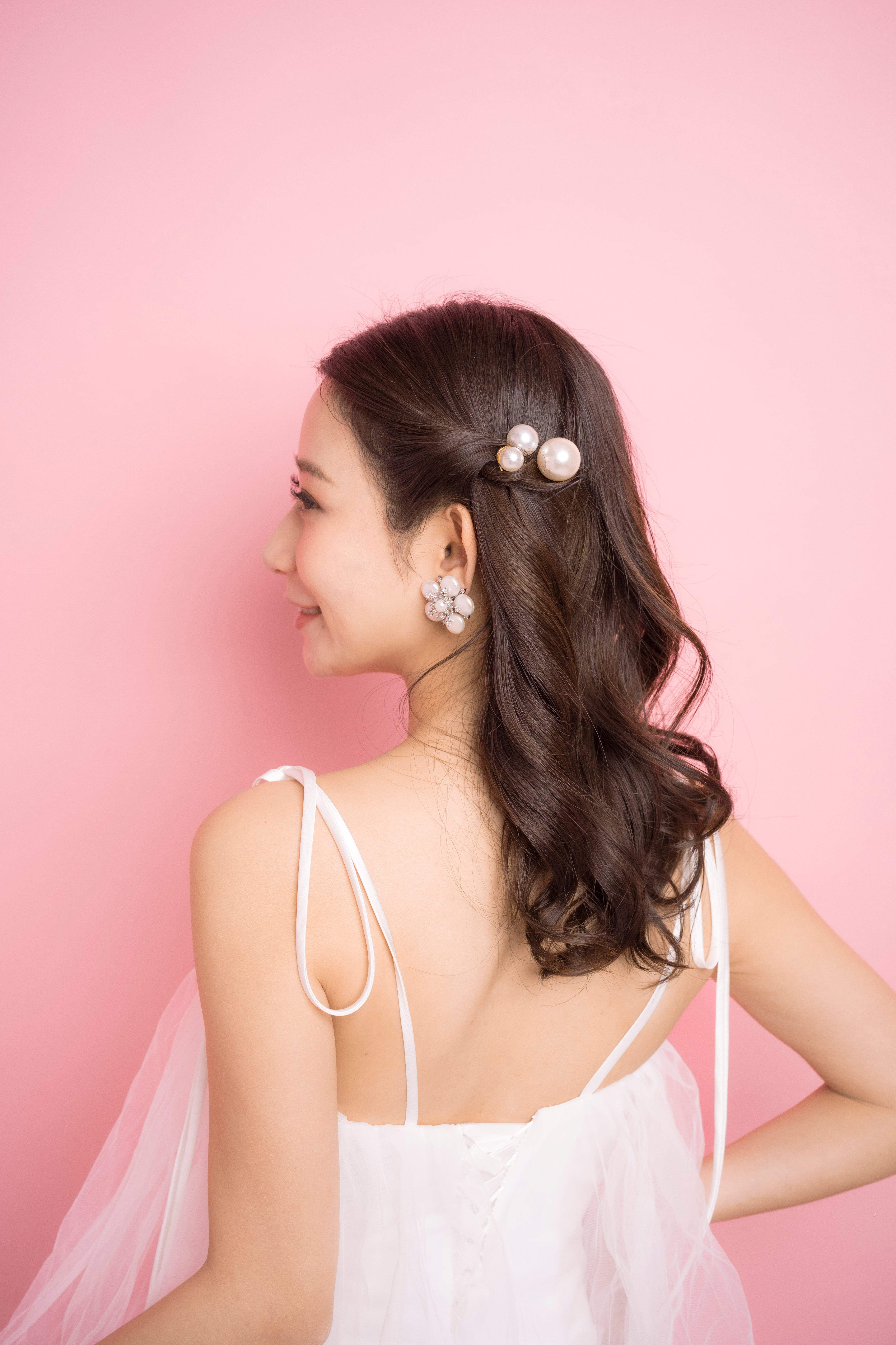 パールヘアピン 3本セット | ウェディング・ブライダルアクセサリー