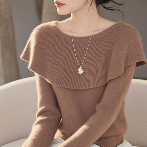 【tops】フリルニットトップス M27564