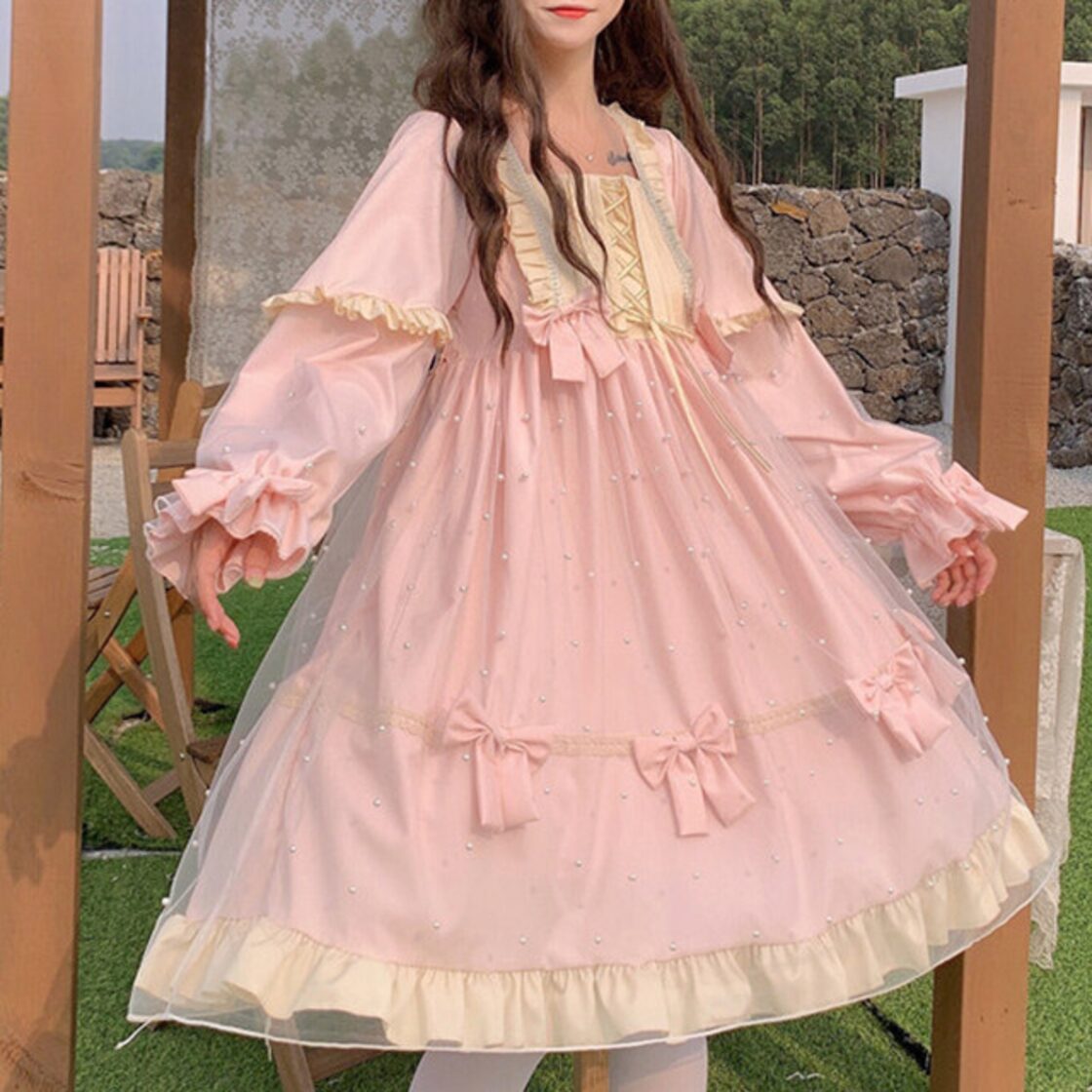 フリル ふんわり プリンセス お姫様 姫系 ロリータ 甘ロリ 甘め
