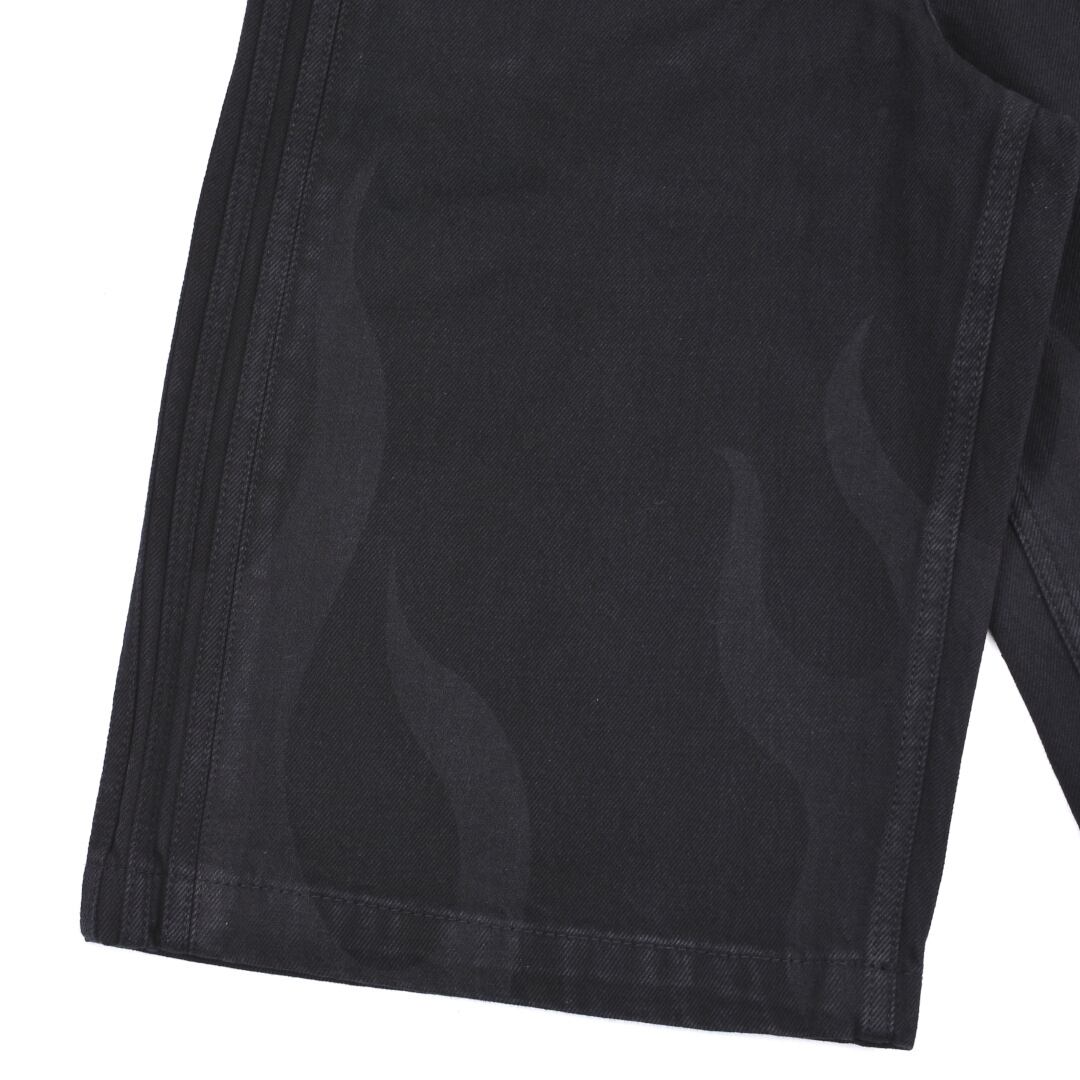 adidas 2024S/S】FLAMEブラックデニムショーツ | VOLCAN&APHRODITE