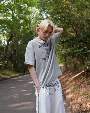 primaras×kinmedaiコラボ2弾ワッフルTee／グレー
