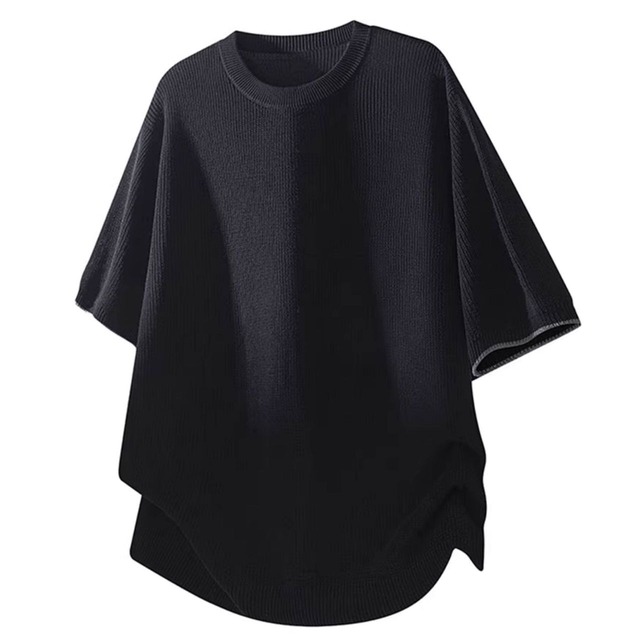 Lyocell-Linen Knit Short-Sleeve T-Shirt(MT1625)