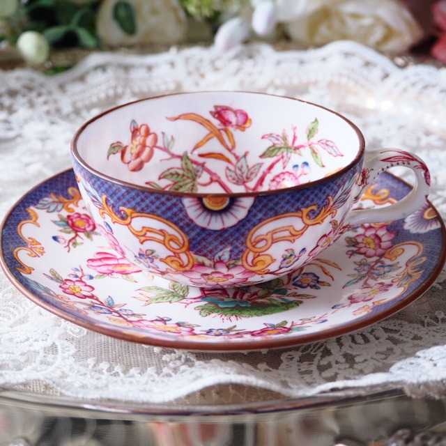 フランスアンティーク サルグミンヌミントン252 トリオ カップソーサー  