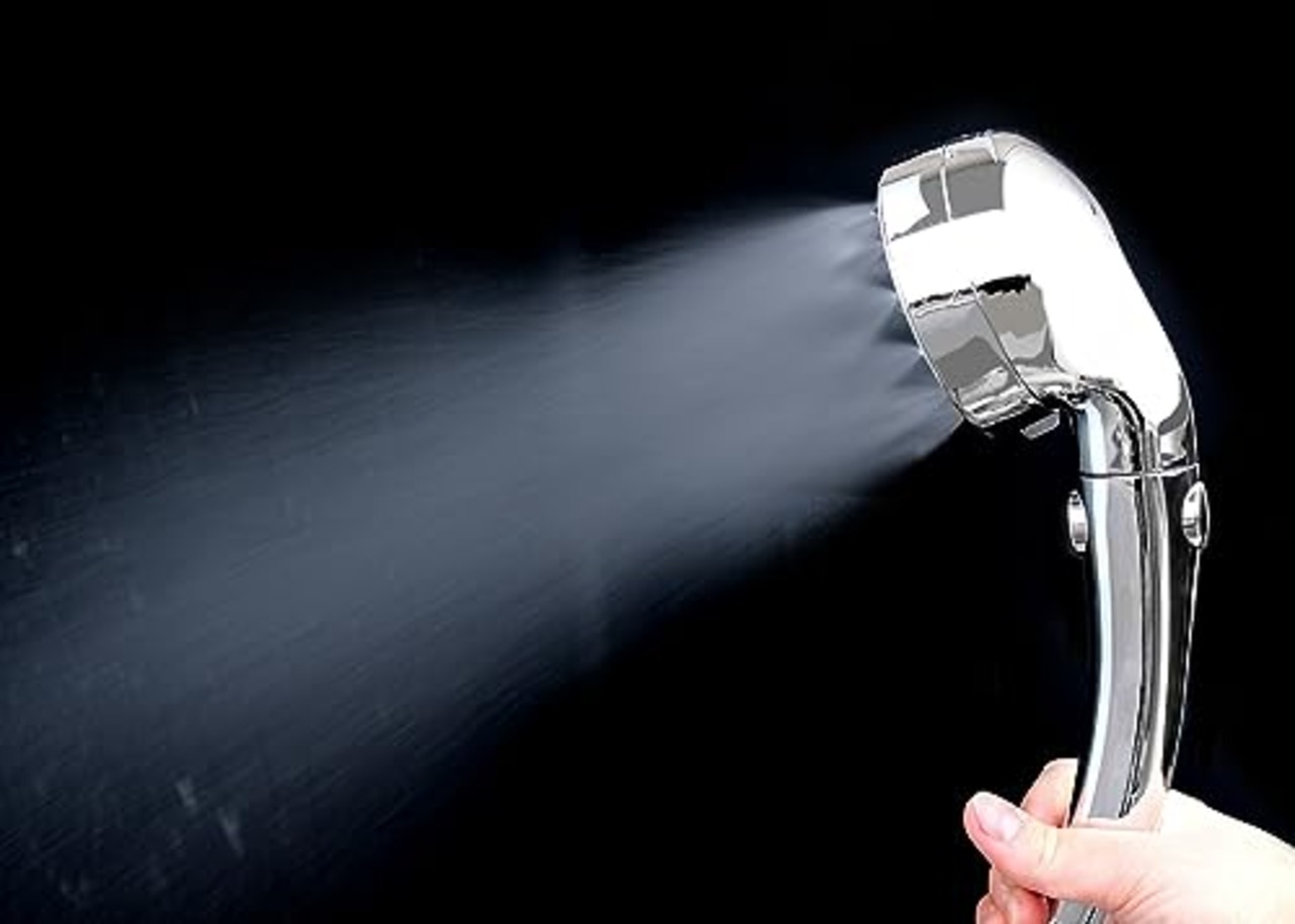 【LDKベストバイ受賞】 トレードワン(TRADE ONE) シャワーヘッド プレミアムナノバブル 節水約60% 3段階モード ミスト 毛穴洗浄 保温保湿 高水圧 シルバー 60172