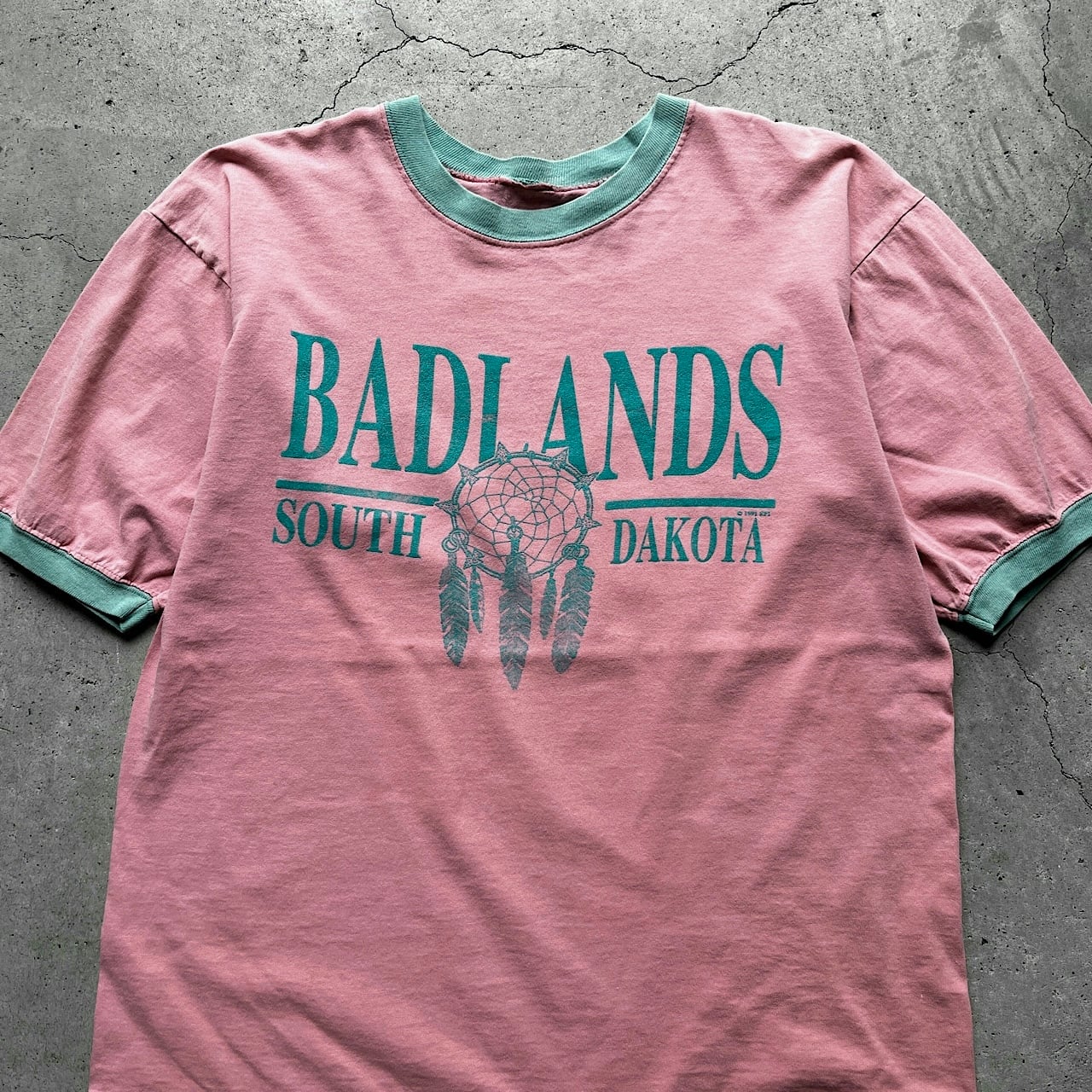 90年代 BADLANDS SOUTH DAKOTA スーベニア プリント リンガーT 90年代 BADLANDS SOUTH DAKOTA スーベニア プリント リンガーT