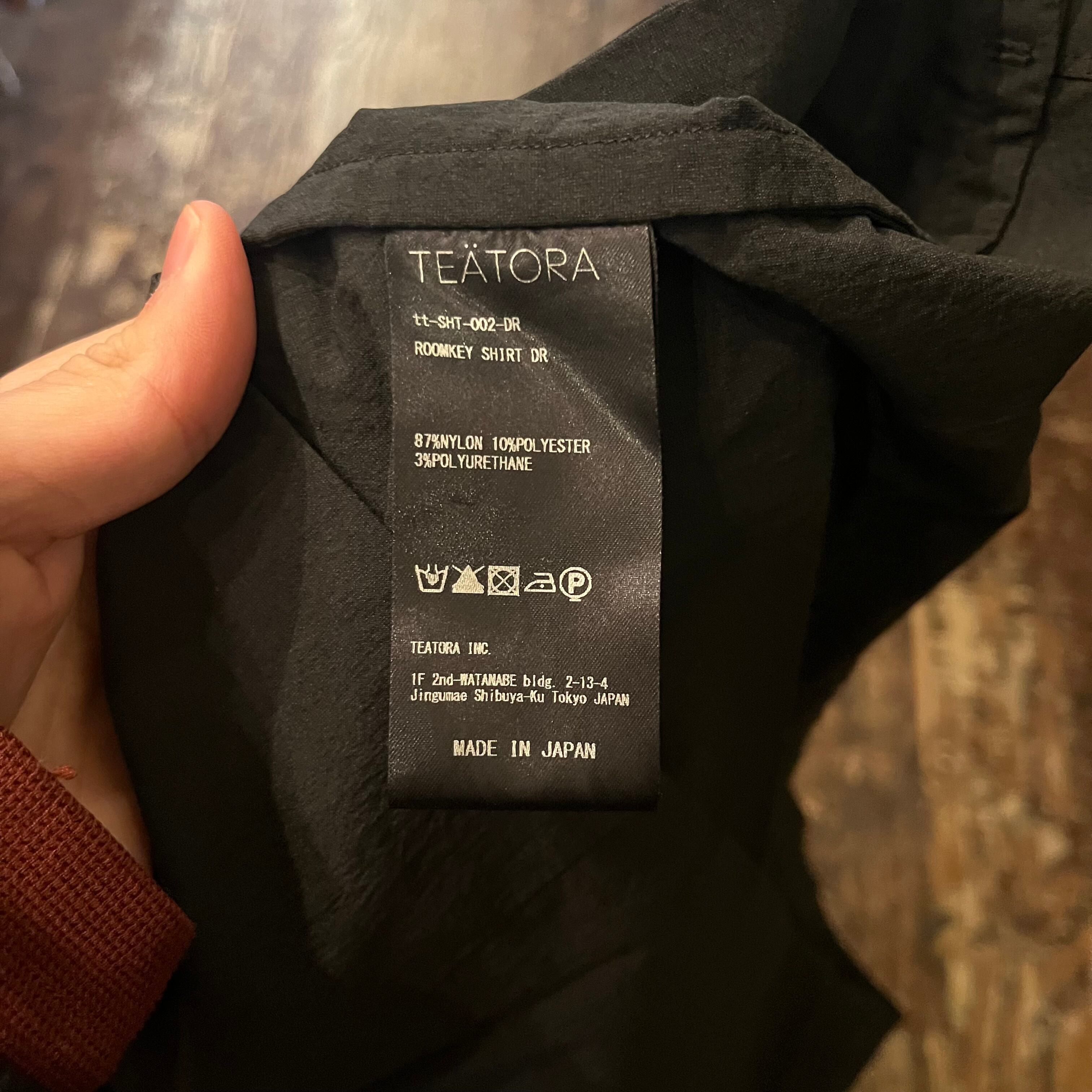 TEATORA テアトラ ROOMKEY SHIRT DR tt-SHT-002-DR 半袖シャツ  