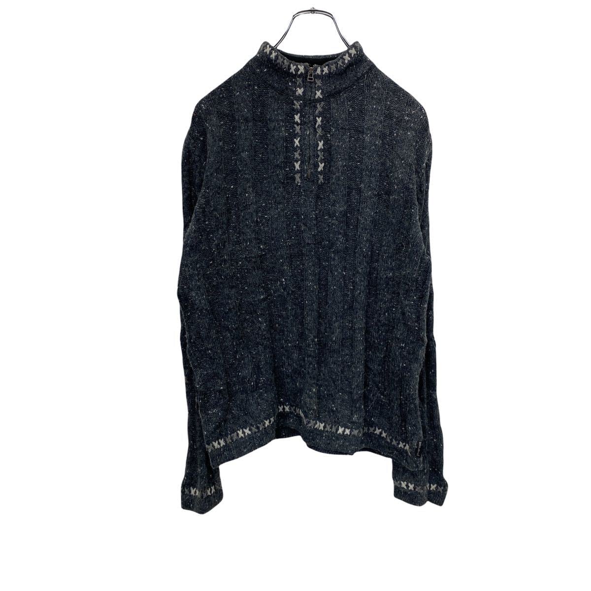 WOOLRICH ハーフジップセーター レディース S グレー ウールリッチ 