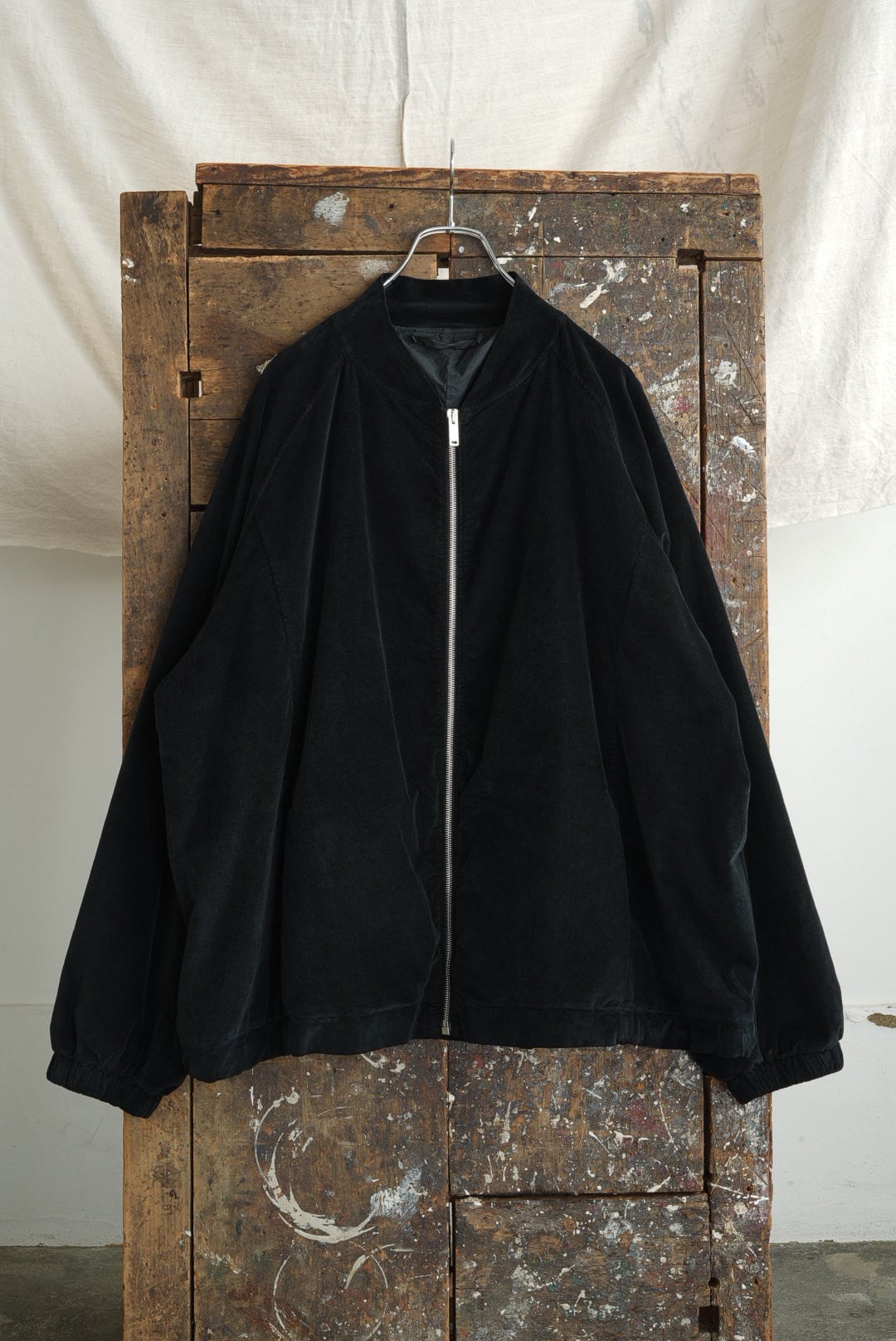 ALBUM DI FAMIGLIA - BOMBER JACKET VELVET (BLACK)