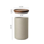 【オーダー品】クレイ＆ウッドキャニスターL　AE1535061