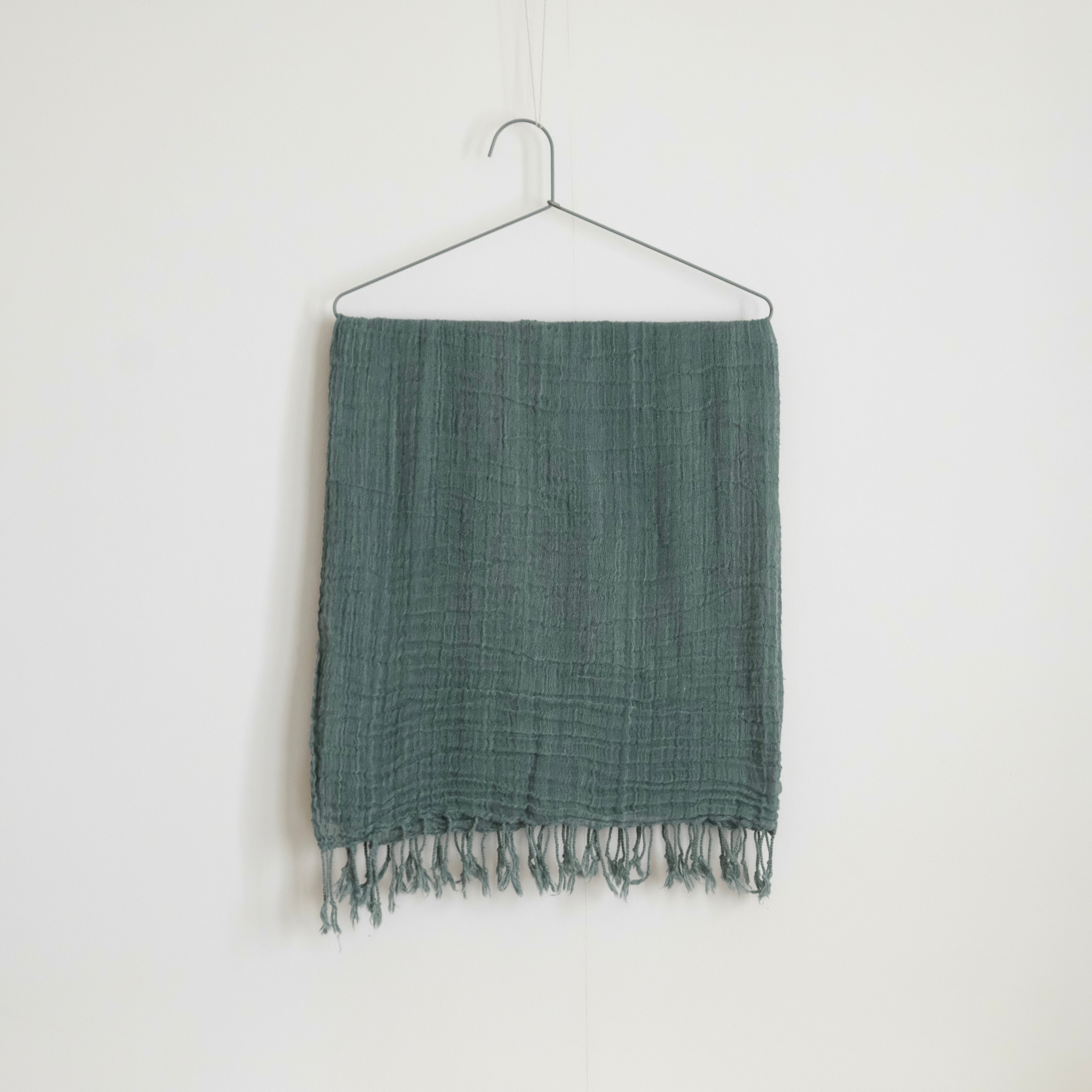 〈 楊梅＋藍 染め 〉ふわふわのストール