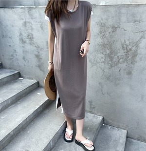 バイカラーワンピース　AJ1050-3039