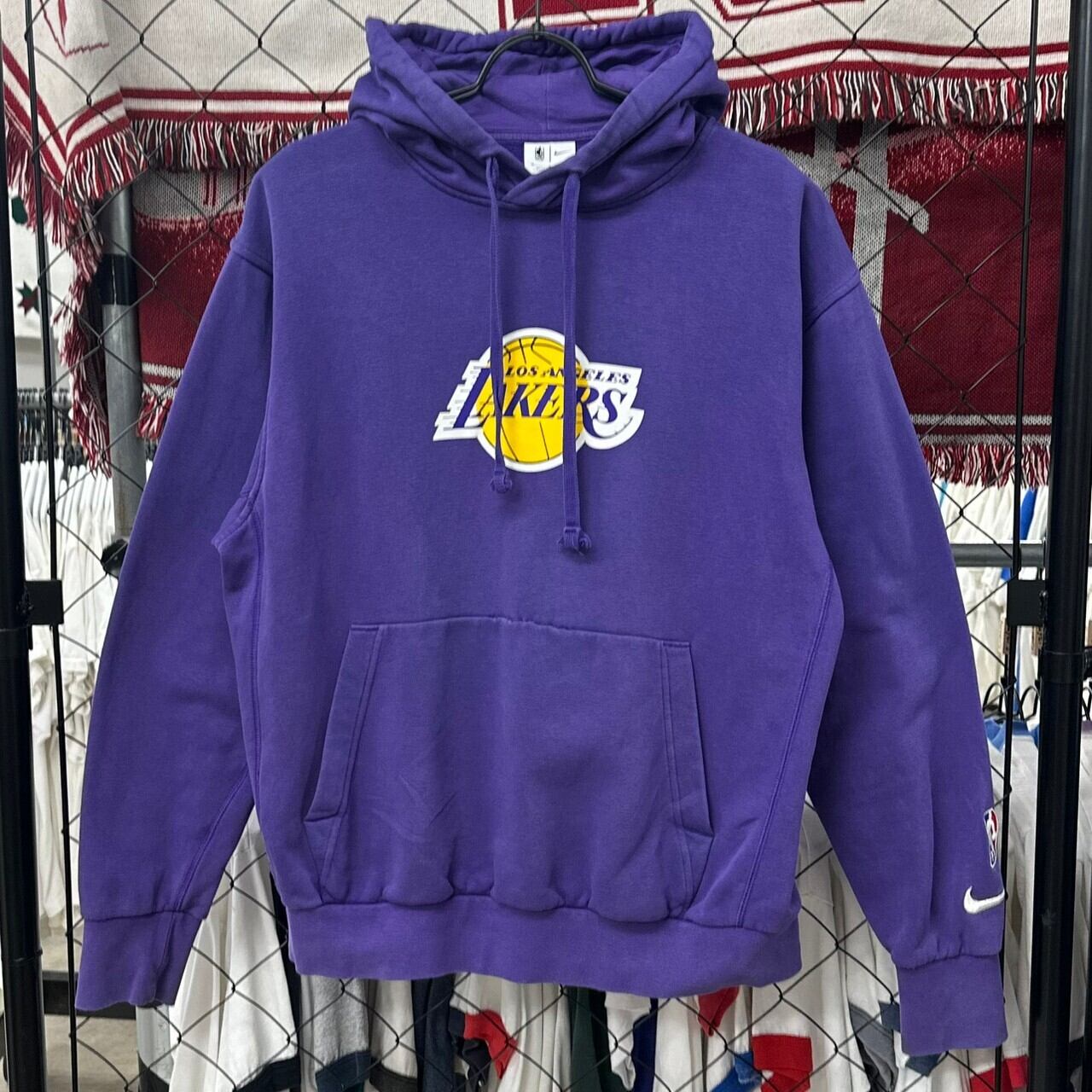 00s NBA レイカーズ LAKERS カレッジロゴ XL  パーカー