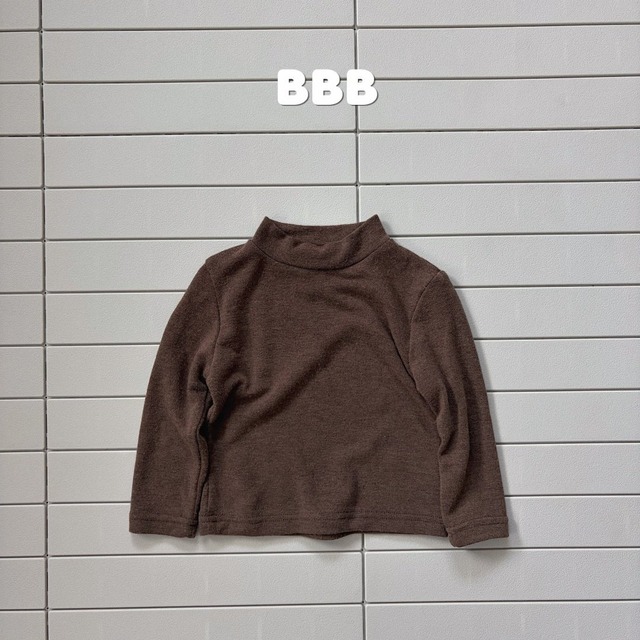 《予約》送料無料【Bella bambina】Solid Mock Neck Tee