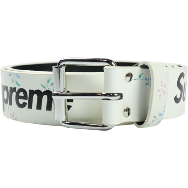 Size【L】 SUPREME シュプリーム 25FW Repeat Leather Belt white