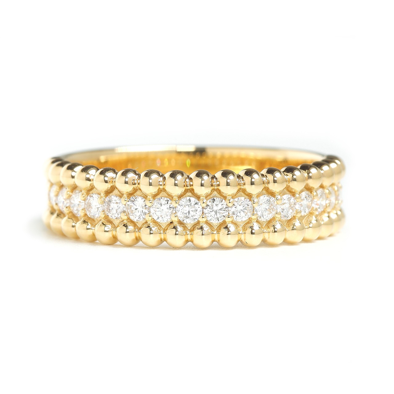 ダイヤモンド ハーフエタニティリング H&C K18 / 0.300ct
