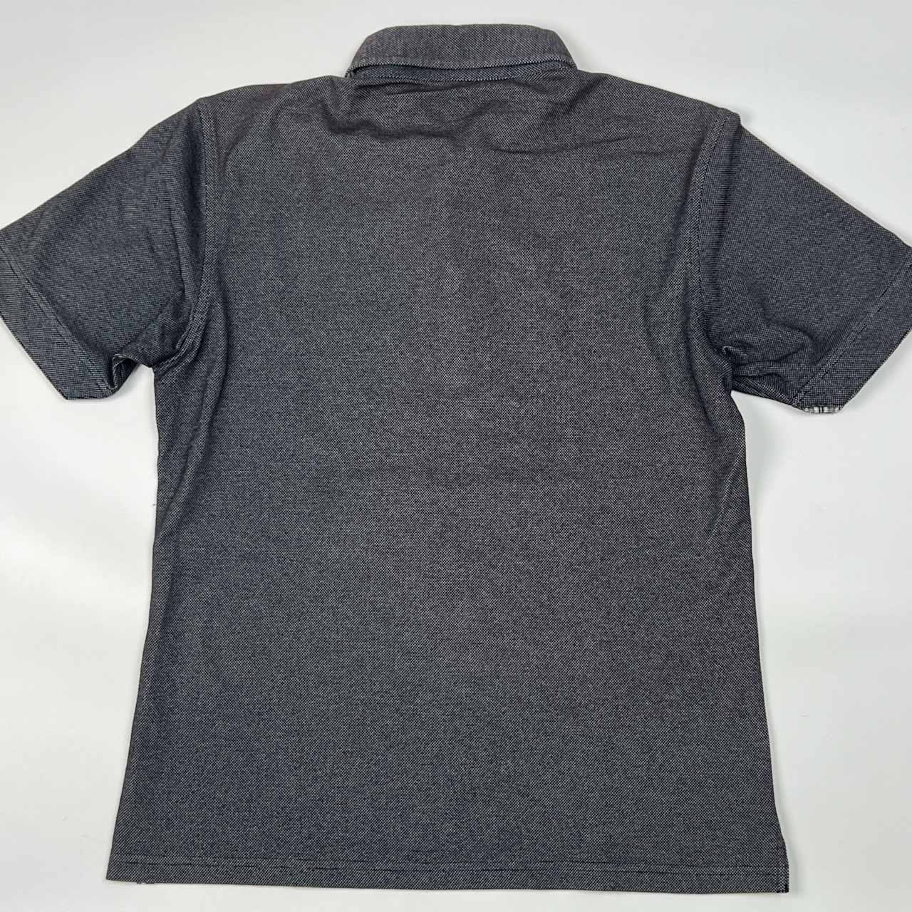 THE SCOTCH HOUSE スコッチハウス 鹿の子 半袖 ポロシャツ S/ダークグレー ブラック系 メンズ 三陽商会