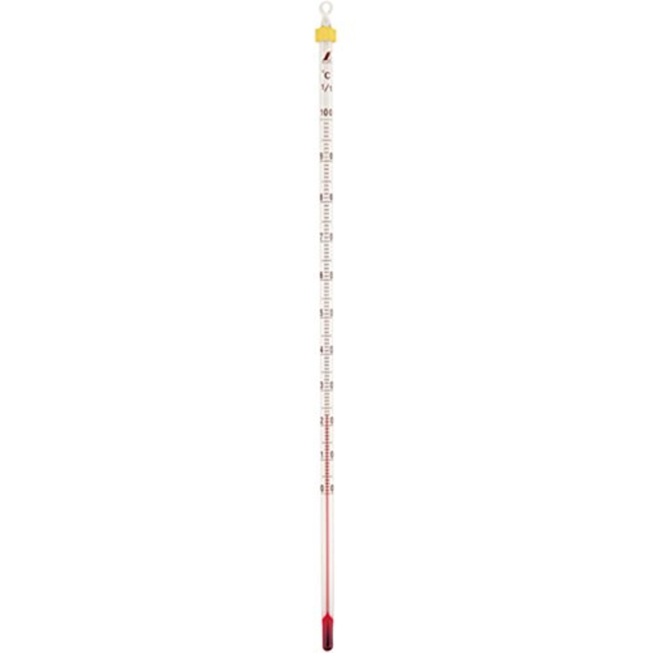 シンワ測定(Shinwa Sokutei) 棒状温度計 H-5S アルコール 赤液 0~100℃ 30cm バラ 72749