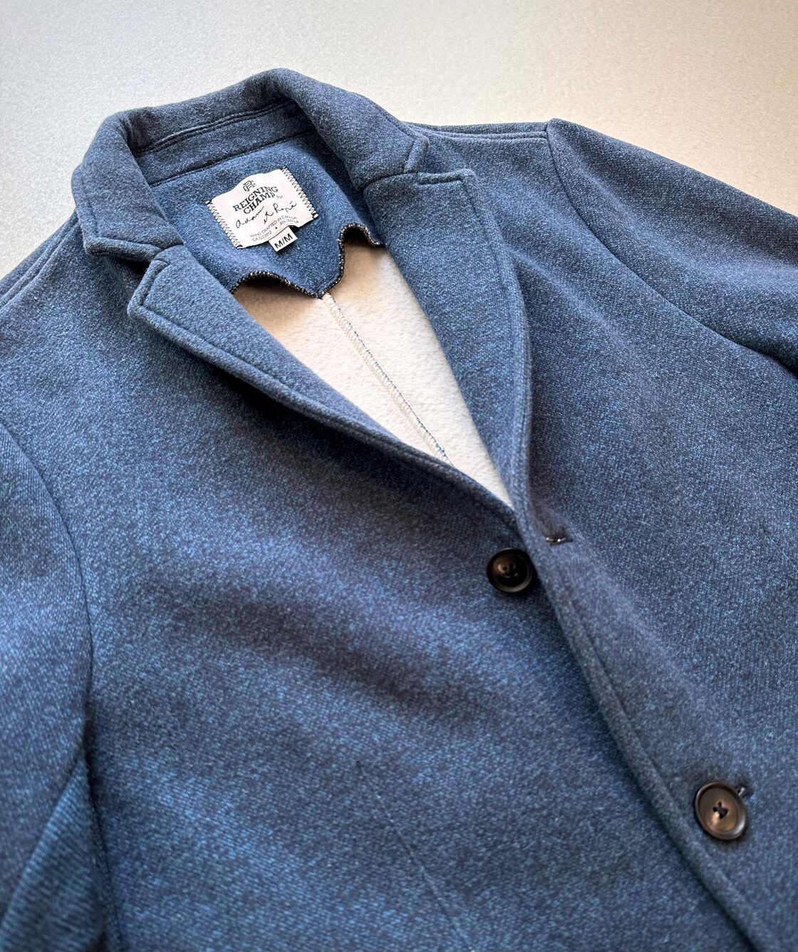 CANADA製 “ REIGNING CHAMP × ADAM ET ROPE ” SWEAT CHESTERFIELD COAT 
