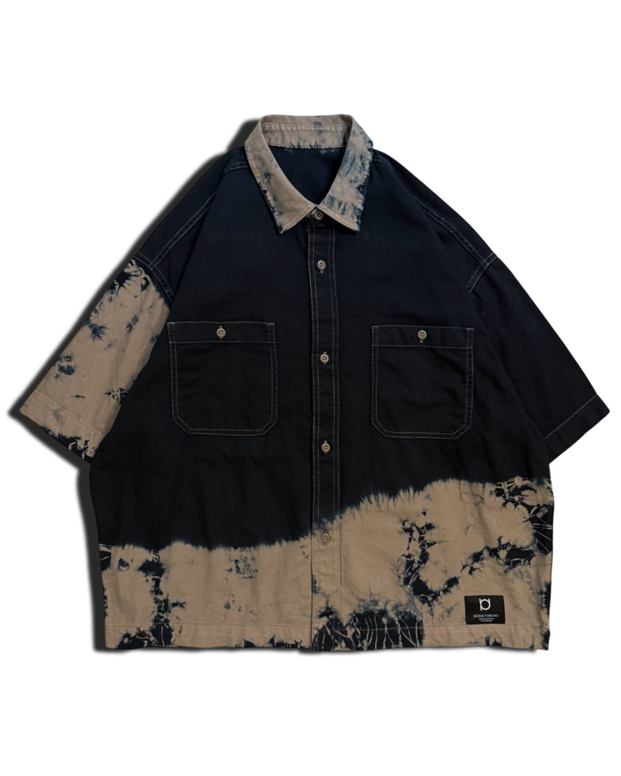 【数量限定販売】黒染めツイルワークシャツ　ツチノコ