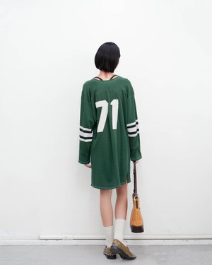 1960-70s good damaged numbering football jersey