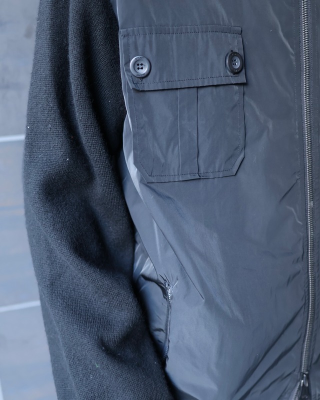 Sleeve cut-out double Zip Blouson