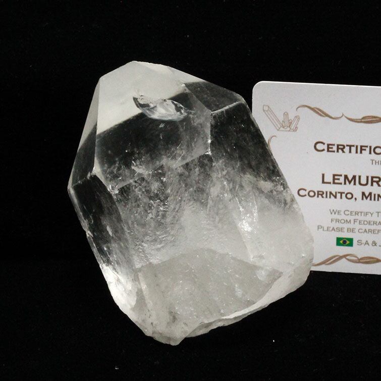 レムリアンシード 水晶 原石 虹入り ブラジル ミナスジェライス州 コリント産 証明書付属 一点物281-168