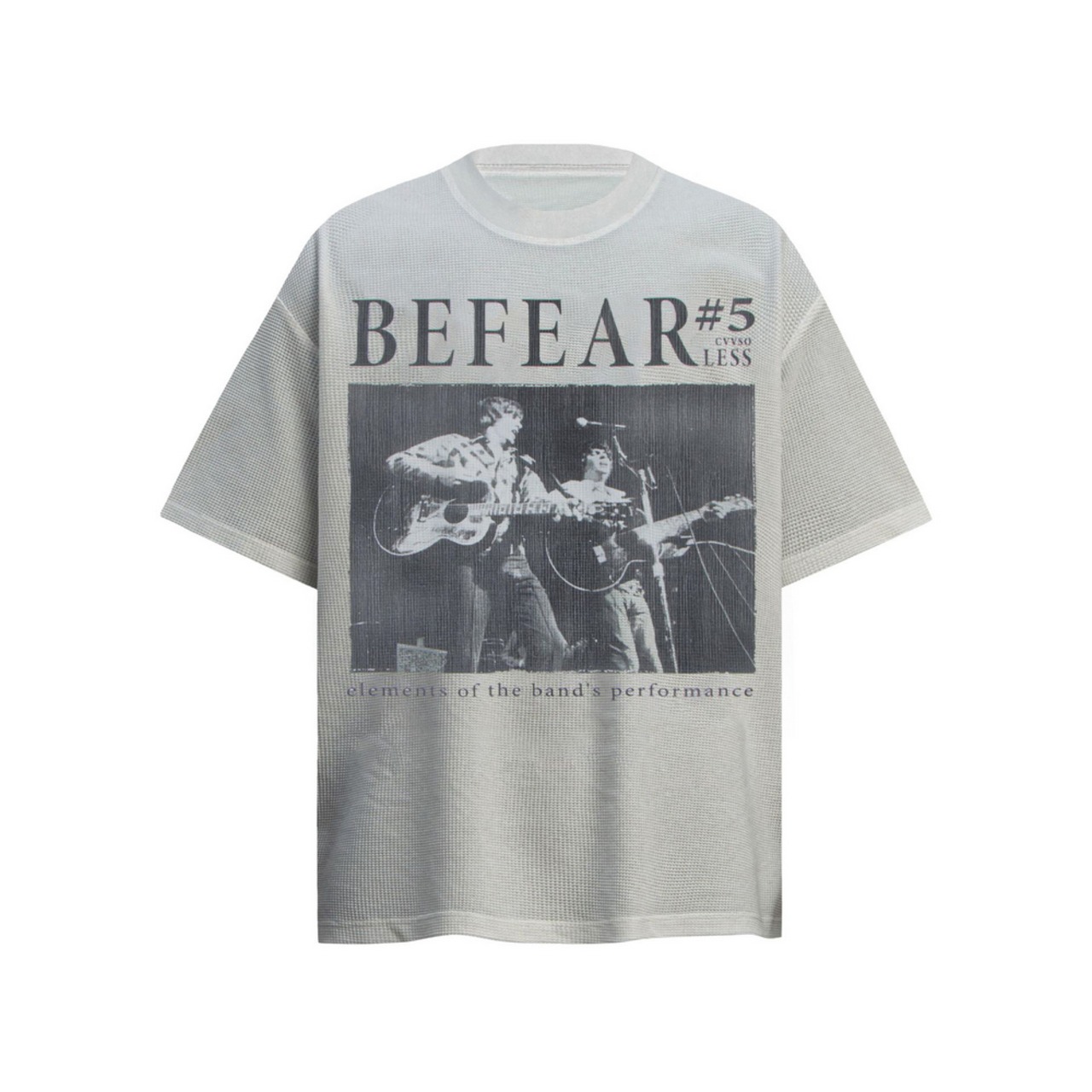 VINTAGE ストリート バンド ワッフル Tシャツ T1703