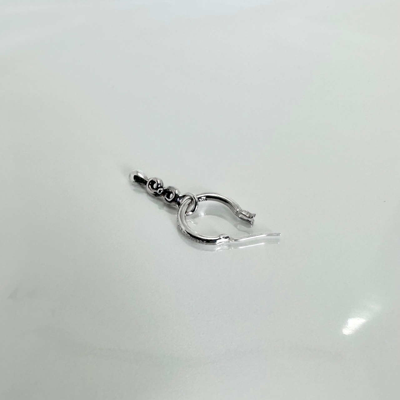 THIN HOOP raised by wolves with TEARDROP / シンフープピアス レイズド バイ ウルヴス ウィズティアドロップ