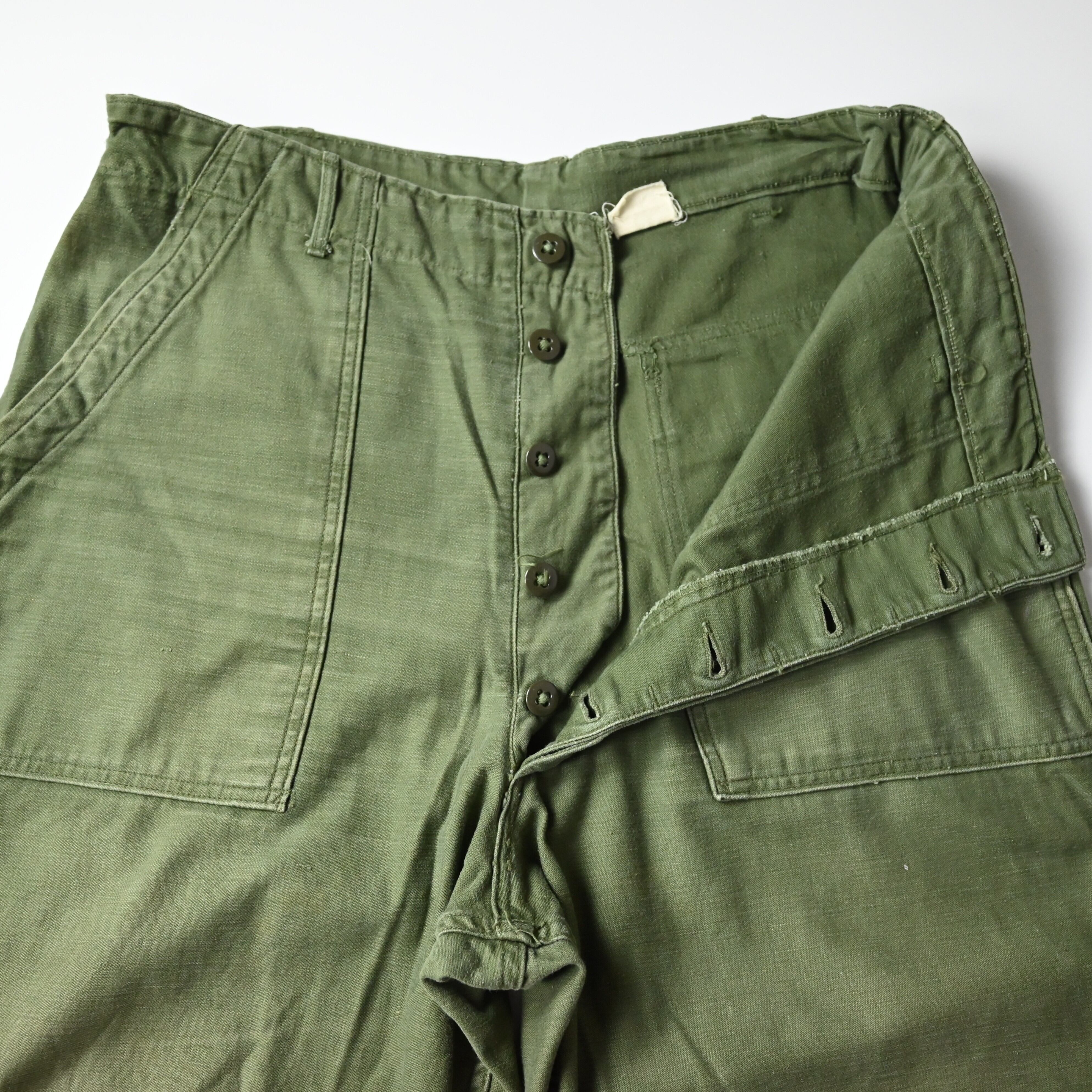 パンツ 60's vintage OG-107 Baker Pants 60〜70s US ARMY OG-107 COTTON SATEEN BAKER PANTS