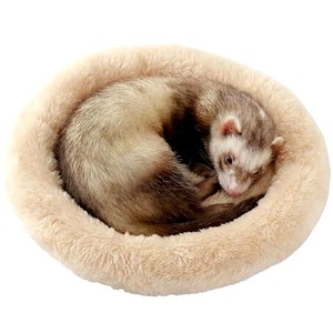 【新着特価】moin moin モルモット フェレット デグー チンチラ ペット 小動物 ハウス ベッド 家 小屋 寝床 隠れ家 おうち クッション ベージュ ふわふわ ファー マット もこもこ 直径 19cm お皿型 円形 丸 クッション 小さい ミニ 暖か 防寒 通年 春夏 秋冬 冷え 対策 ぬくぬく 2512rh207