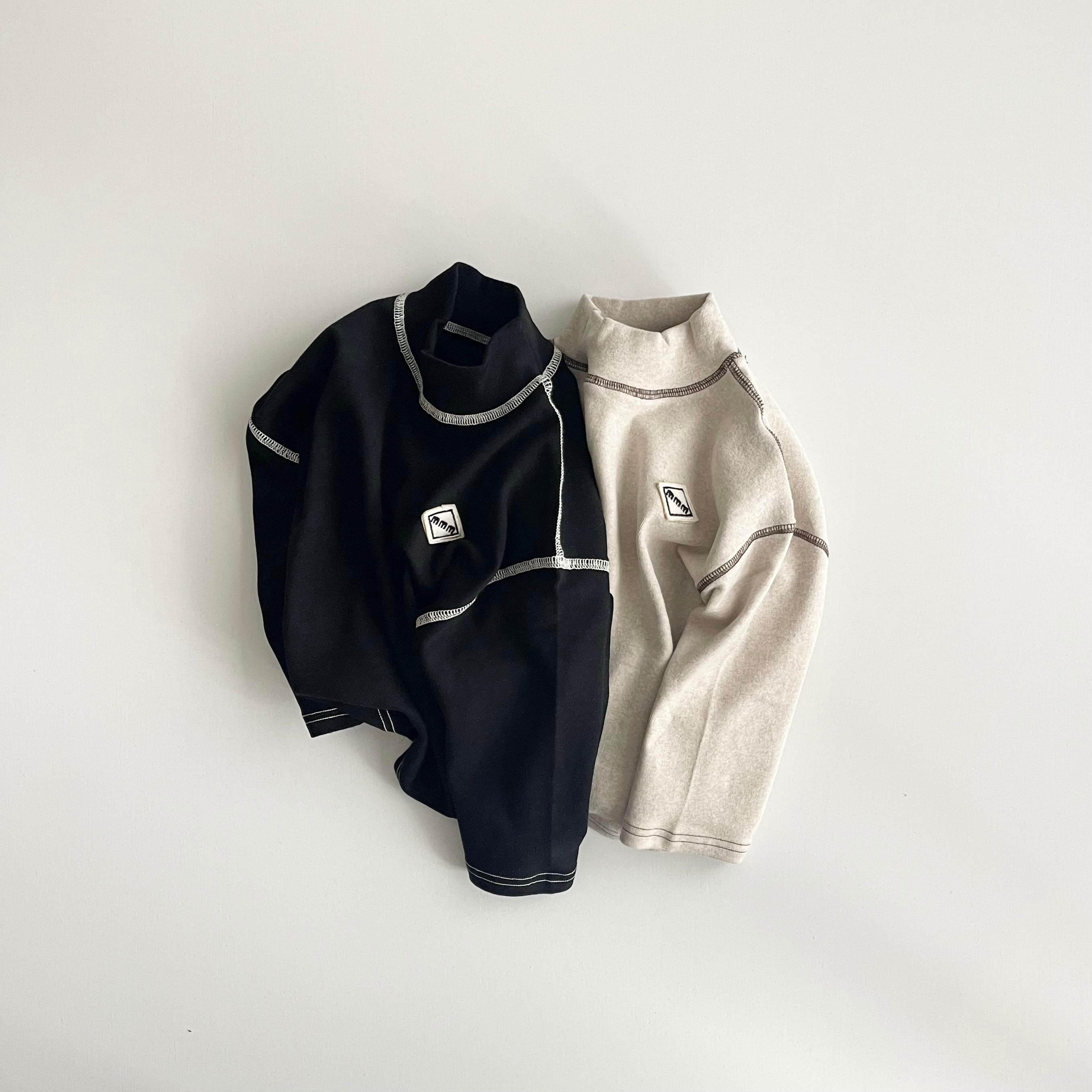 80-120 / mamami. line stitch pollar T〔ウインターステッチT〕