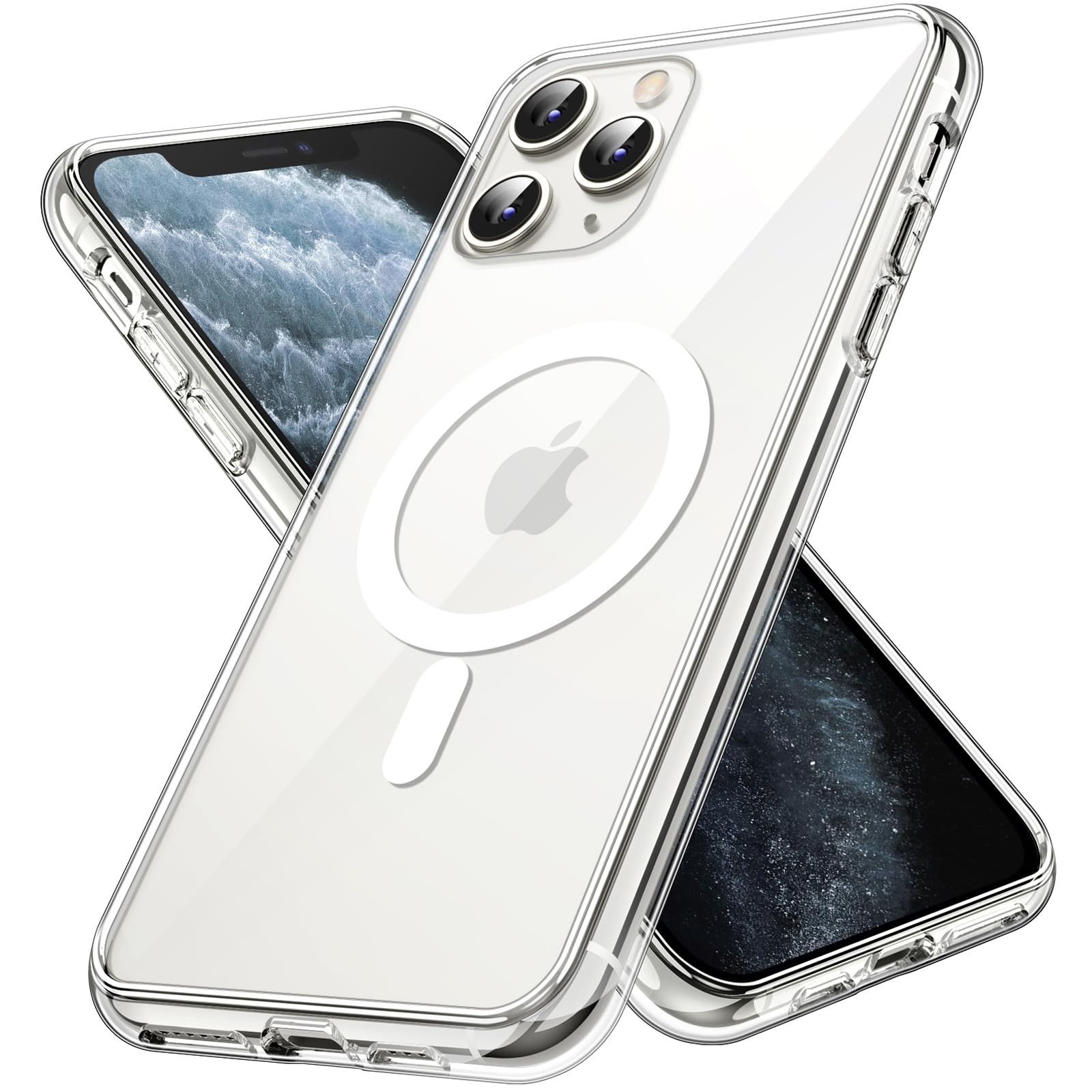 JETech iPhone 11 Pro Max用 マグネットケース (クリア)