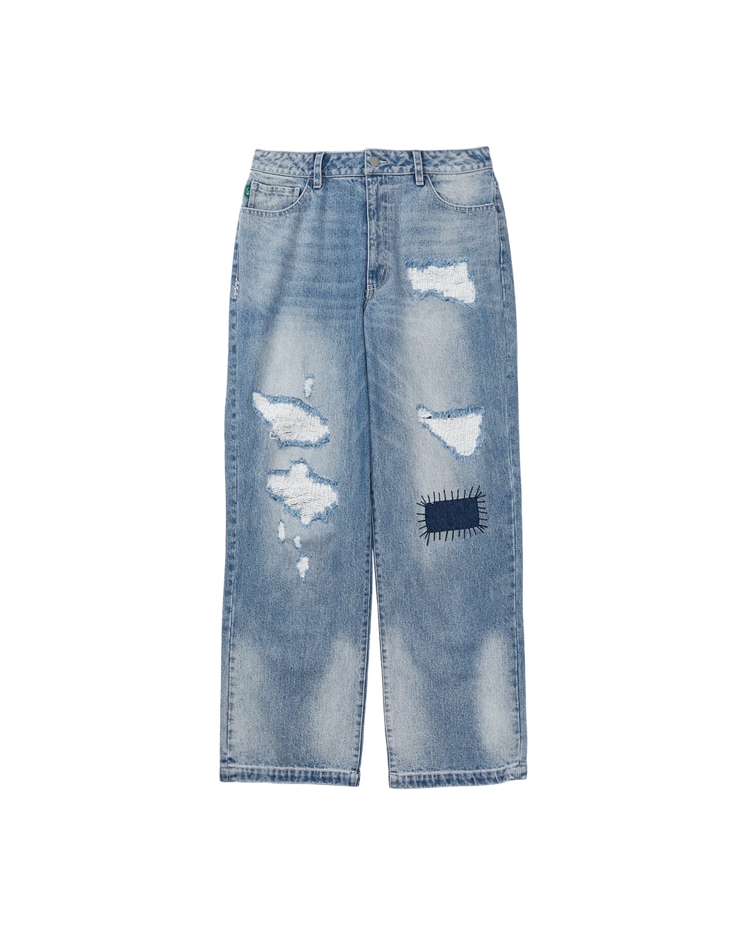 Re:room】WAIST JERSEY SWITCHING DENIM PANTS［REP275］ | #Re:room