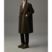 ダブルブレスト ロング丈 オーバーサイズコート af0397