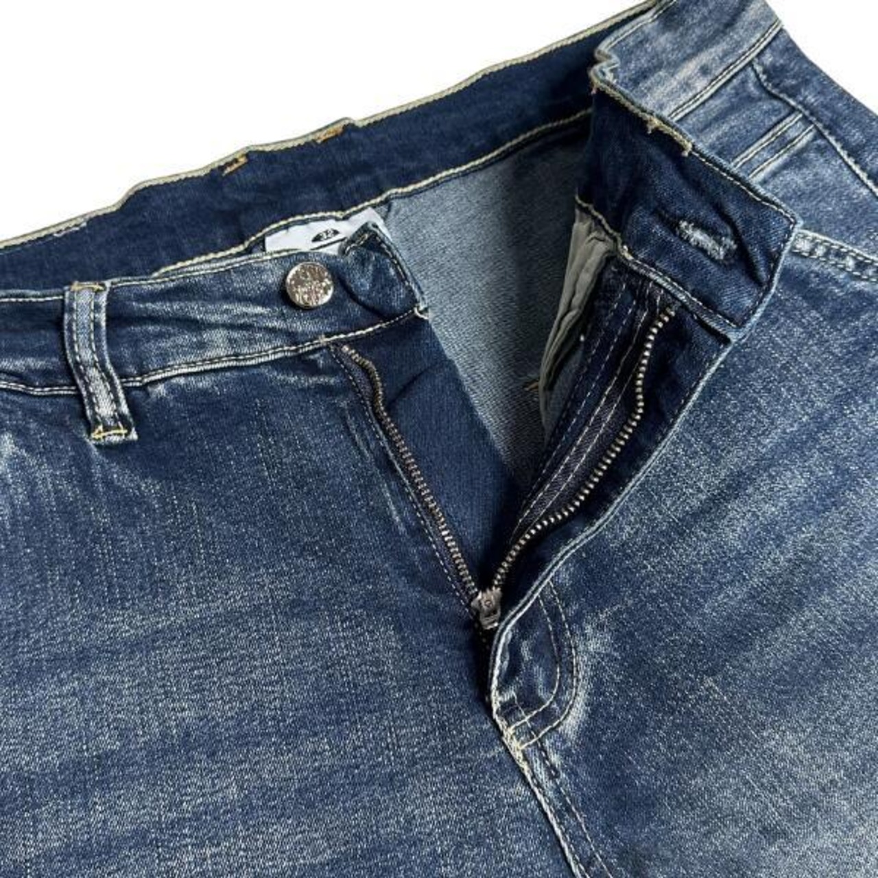 PRO CLUB 「Denim Cargo Pants Baggy Dark Stone Wash」 - 11